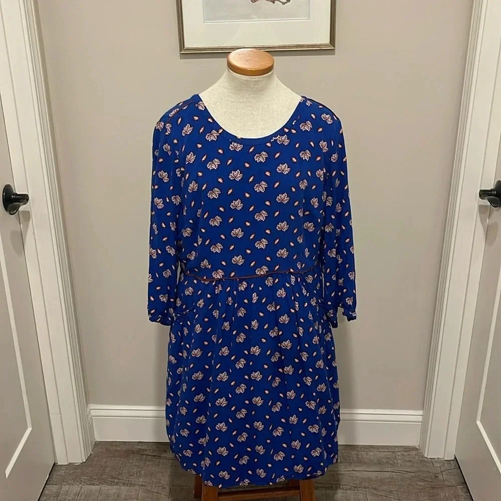 Boden - Maple Leaf Dress Long Sleeves with Pockets - Size 16 - Gently Used!!